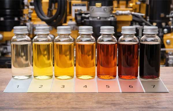 بررسی رنگ روغن هیدرولیک بر اساس استانداردهای صنعتی-رنگ روغن هیدرولیک از کهربایی تا شیری چه معنایی دارد؟ با استانداردهای ASTM و ISO، علت تغییر رنگ و تأثیر آن بر سلامت سیستم را بررسی کنید.